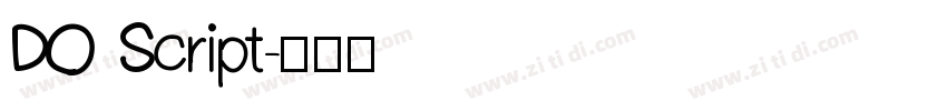 DO Script字体转换
